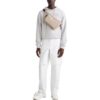 Off-White Herre FW22 Ensfarget fritidsbukser/bukser Løs passform Hvit