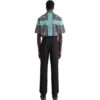 Off-White Herre FW22 Ensfarget Høy midje Rett Casual Bukser/Lange bukser Versjon Svart