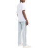 Off-White Herre FW22 Ensfarget Logo Alfabet-trykk Rund hals Kort ermet Hvit T-skjorte
