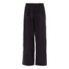 Off-White Herre FW22 ensfarget logo-brodert fritidsbukser/bukser løs passform svart
