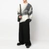 Off-White Herre FW22 ensfarget logo-brodert fritidsbukser/bukser løs passform svart