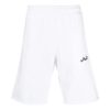 Off-White Herre FW22 Ensfarget Logo Brodert Rett Sportsshorts Vanlig versjon Hvit