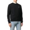 Off-White Herre FW22 Ensfarget Logo Rundhals Langermet Versjon Svart