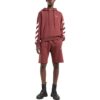 Off-White Herre FW22 Ensfarget Logo-trykk Sportsshorts Vanlig versjon Rød