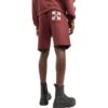 Off-White Herre FW22 Ensfarget Logo-trykk Sportsshorts Vanlig versjon Rød
