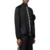 Off-White Herre FW22 Ensfarget Logo Webbing Glidelåsjakke Svart