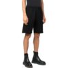 Off-White Herre FW22 Ensfarget med logo-trykk, elastisk linning, sportsshorts, standardversjon, svart