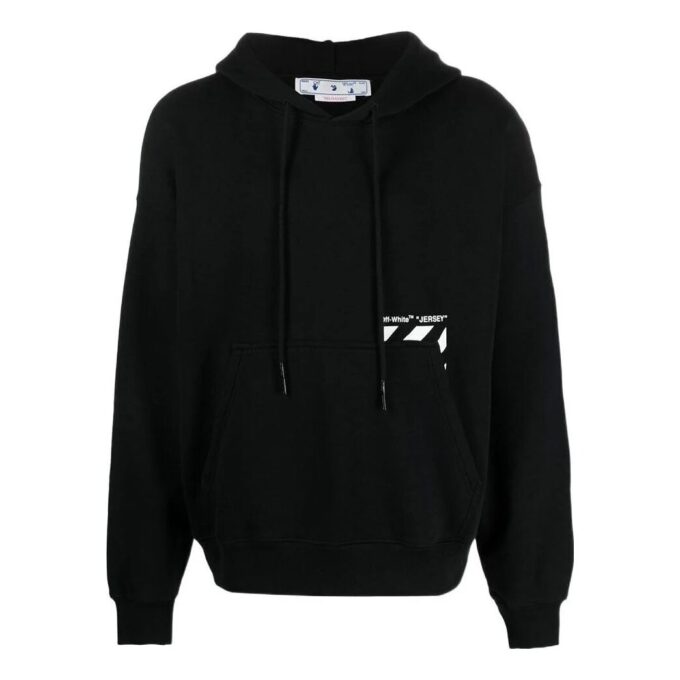 Off-White Herre FW22 Ensfarget med logotrykk og snøring – høst, svart
