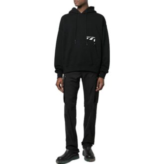 Off-White Herre FW22 Ensfarget med logotrykk og snøring – høst, svart