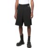 Off-White Herre FW22 Ensfarget mønstertrykk, rette Shorts, svart