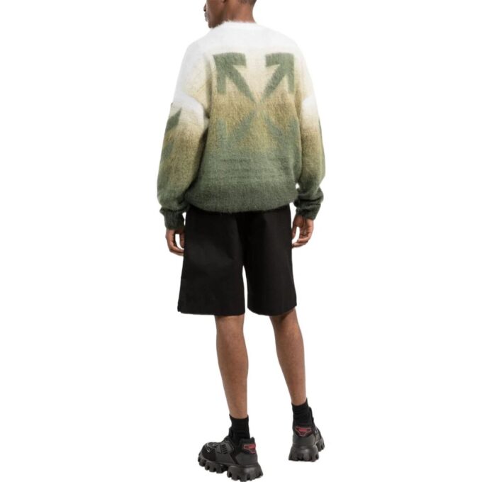 Off-White Herre FW22 Ensfarget Rett Casual Shorts Løs Passform Svart
