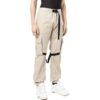 Off-White Herre FW22 Ensfarget Stor Lomme Snøring Casual Bukser/Lange Bukser Versjon Beige
