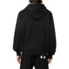 Off-White Herre FW22 Jakke med hette og pil-logo-trykk, svart