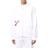 Off-White Herre FW22 Jakke med logo på ryggen, lange ermer, løs passform, hvit