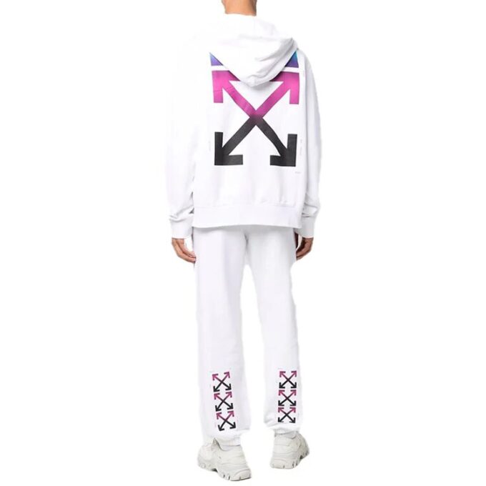 Off-White Herre FW22 Jakke med logo på ryggen, lange ermer, løs passform, hvit