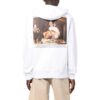 Off-White Herre FW22 Karaktermønstertrykk Løs Passform Hvit