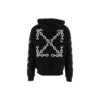 Off-White Herre FW22 Kjede-logo-trykk Glidelås Løs passform Høst Svart