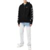 Off-White Herre FW22 Kjede-logo-trykk Glidelås Løs passform Høst Svart