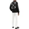 Off-White Herre FW22 Kjede-logo-trykk Rundhalset genser Løs passform Svart