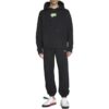 Off-White Herre FW22 Langermet hettegenser med logo på ryggen, vanlig versjon, svart