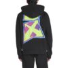 Off-White Herre FW22 Langermet hettegenser med logo på ryggen, vanlig versjon, svart