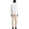 Off-White Herre FW22 Langermet hvit skjorte med lommer og Diagonal striper