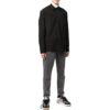 Off-White Herre FW22 Logo-brodert langermet jakke Svart