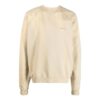 Off-White Herre FW22 Logo brodert stripe rund hals lange ermer beige