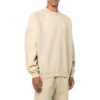 Off-White Herre FW22 Logo brodert stripe rund hals lange ermer beige