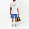 Off-White Herre FW22 Logo Diagonale Striper Trykk Snøring Casual Shorts Versjon Blå