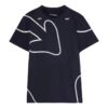 Off-White Herre FW22 Logo med pilemønster, kort ermet, slim fit, svart T-skjorte
