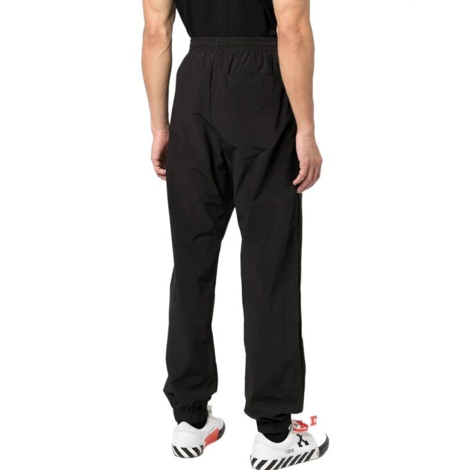 Off-White Herre FW22 Logo-trykk Bundle Feet Sportsbukser/Joggebukser Svart