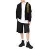 Off-White Herre FW22 Logo-trykk Glidelås Hette Langermet Versjon Svart