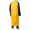 Off-White Herre FW22 Logo-trykk, revers, lang, løs passform, gul vindjakke