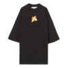 Off-White Herre FW22 Logo-trykk Rund hals Kort ermet Løs passform Svart T-skjorte