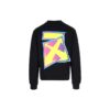 Off-White Herre FW22 Logo-trykk Rund hals Uten hette Langermet Svart
