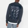 Off-White Herre FW22 Logo-trykk Rundhalset genser Marineblå