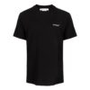 Off-White Herre FW22 Logo-trykk Rundhalset Pullover Kortærmet Svart T-skjorte
