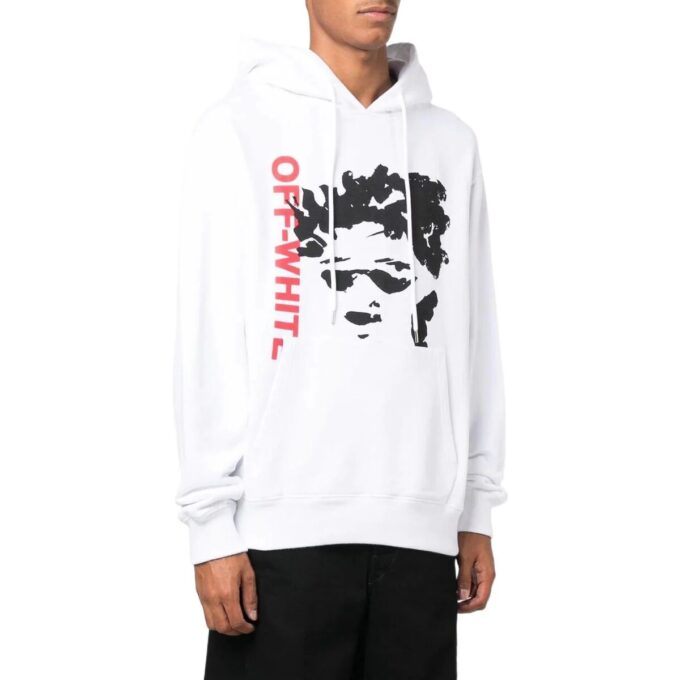 Off-White Herre FW22 Mønstertrykk Langermet Versjon Hvit