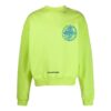 Off-White Herre FW22 Mønstertrykk Pullover Langermet Versjon Grønn