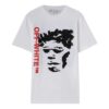 Off-White Herre FW22 Mønstertrykk Rundhalset Pullover Kortærmet Versjon Hvit T-skjorte