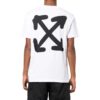 Off-White Herre FW22 Mønstertrykk Rundhalset Pullover Kortærmet Versjon Hvit T-skjorte