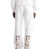 Off-White Herre FW22 Ryggpil-trykk Elastisk linning Bundle Feet Sportsbukser/Joggebukser Hvit