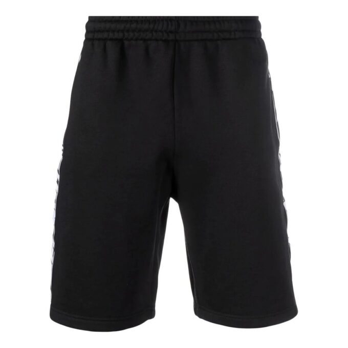 Off-White Herre FW22 Side Logo Elastisk Linning Sports Vanlig Versjon Svart Shorts