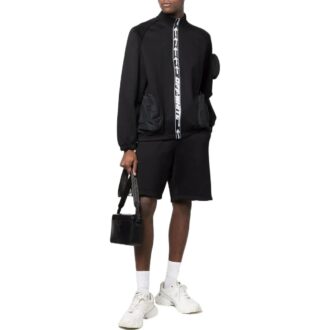 Off-White Herre FW22 Side Logo Elastisk Linning Sports Vanlig Versjon Svart Shorts