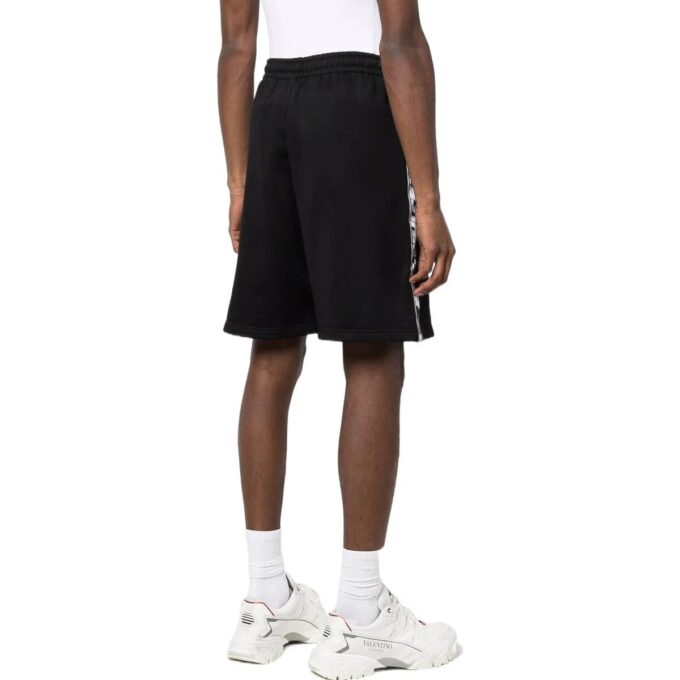 Off-White Herre FW22 Side Logo Elastisk Linning Sports Vanlig Versjon Svart Shorts