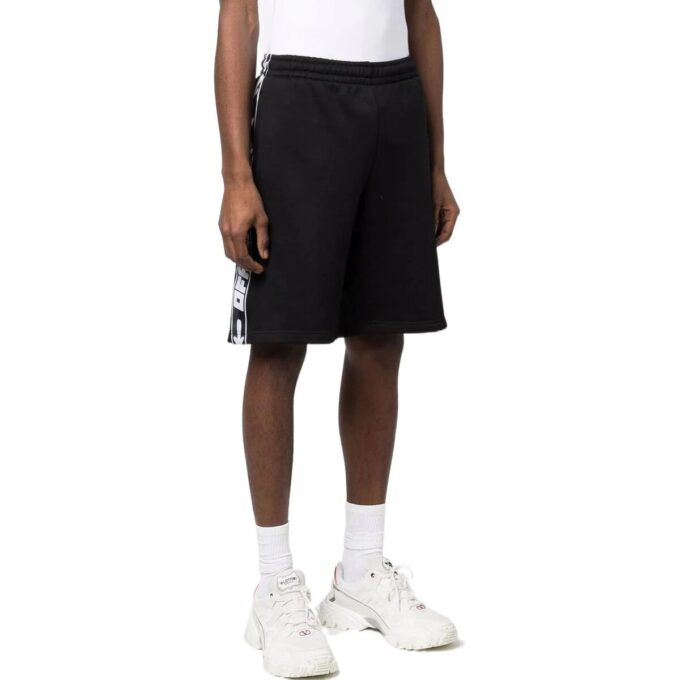 Off-White Herre FW22 Side Logo Elastisk Linning Sports Vanlig Versjon Svart Shorts