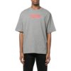 Off-White Herre FW22 Slogan-trykk Rund hals Kort shorts Vanlig versjon Grå T-skjorte