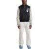 Off-White Herre FW22 Splicing Alphabet Logo-trykk Langermet versjon Svart jakke