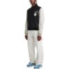 Off-White Herre FW22 Splicing Alphabet Logo-trykk Langermet versjon Svart jakke